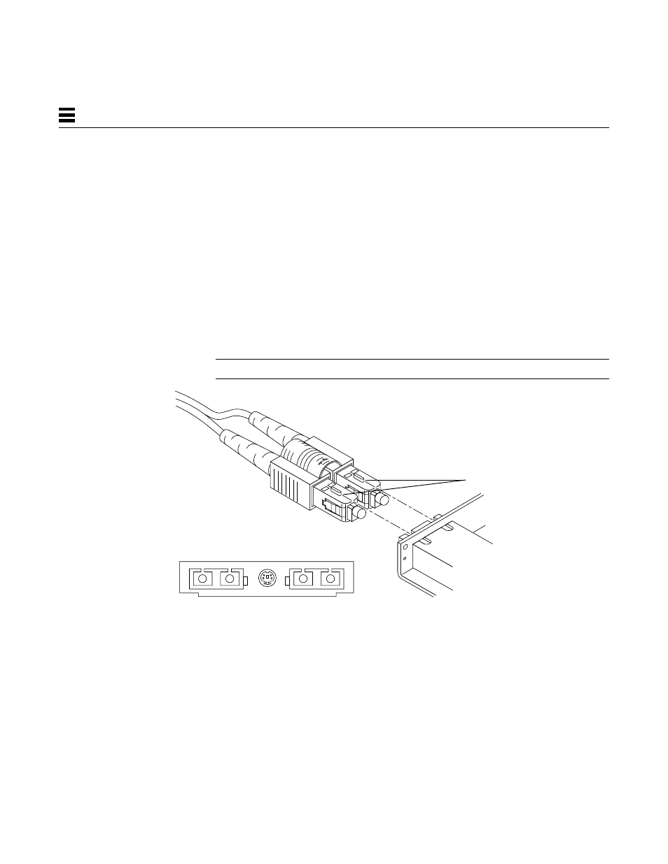 To connect the fiber optic cable | Sun Microsystems 1.0 User Manual | Page 32 / 182