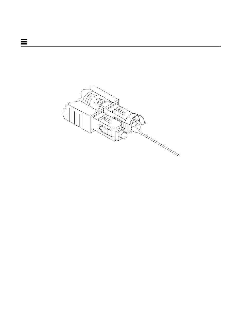 To clean the fiber optic cable | Sun Microsystems 1.0 User Manual | Page 34 / 182