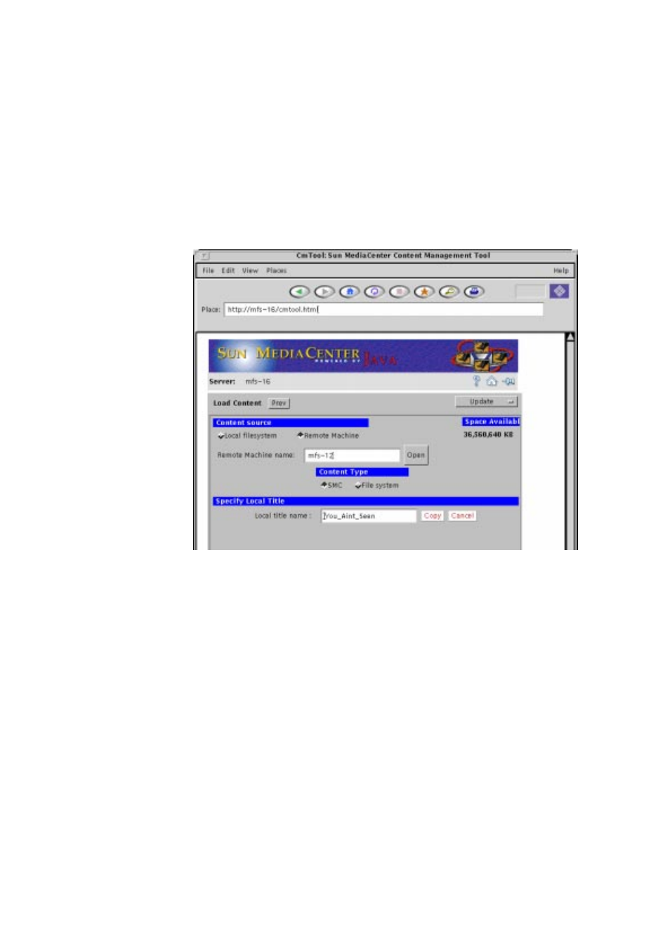 Sun Microsystems MEDIACENTER 2.1 User Manual | Page 65 / 184