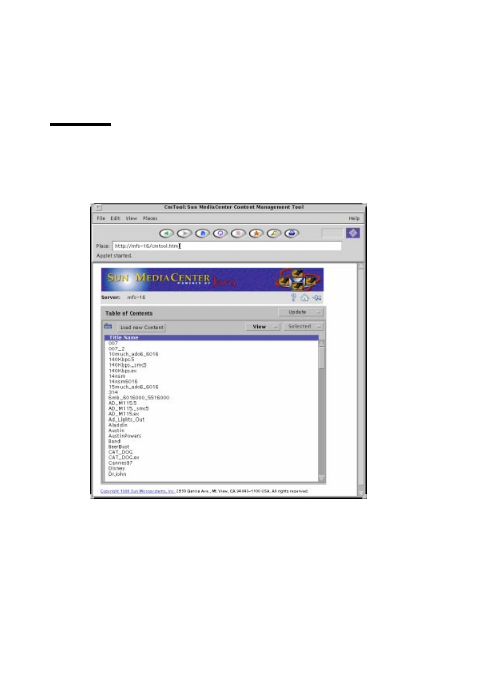 4 table of contents page | Sun Microsystems MEDIACENTER 2.1 User Manual | Page 68 / 184