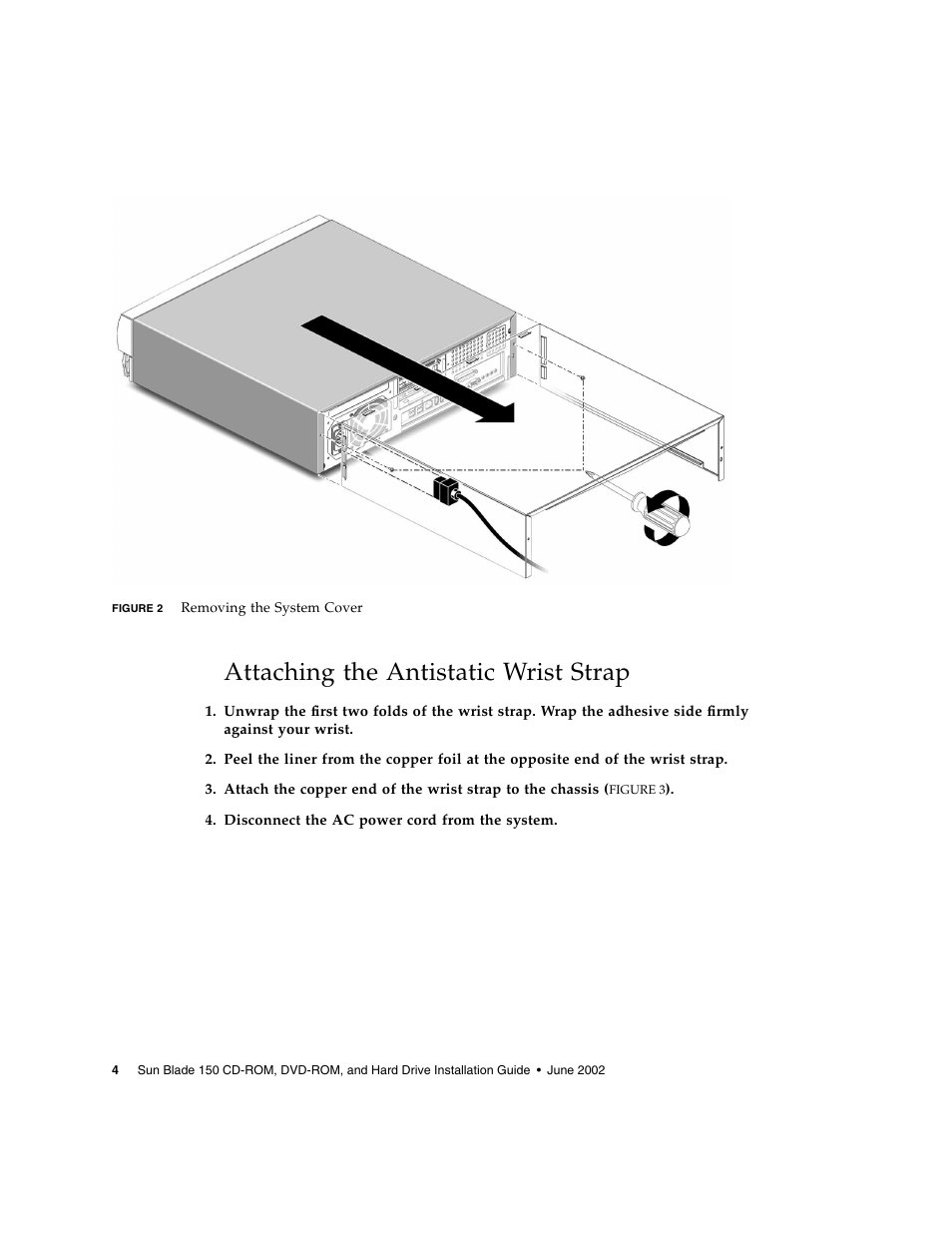 Attaching the antistatic wrist strap | Sun Microsystems SUN BLADE 150 User Manual | Page 8 / 20