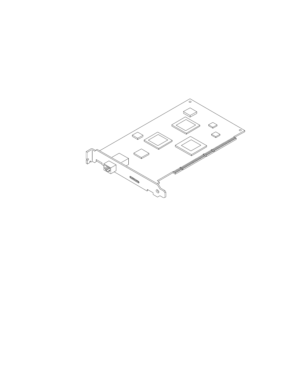 Sun gigaswift ethernet utp adapter, Figure12 sun gigaswift ethernet utp adapter, Led displays | Sun Microsystems X1150A User Manual | Page 25 / 106