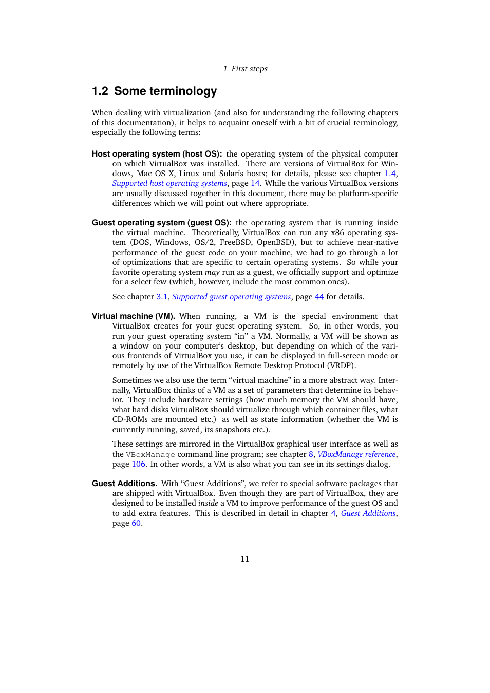 2 some terminology, Some terminology | Sun Microsystems VIRTUALBOX VERSION 3.1.0_BETA2 User Manual | Page 11 / 283