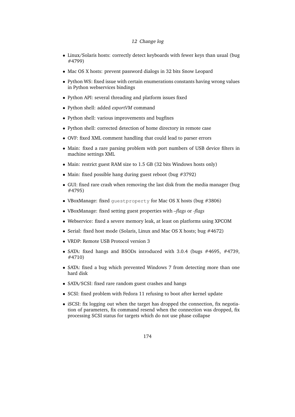 Sun Microsystems VIRTUALBOX VERSION 3.1.0_BETA2 User Manual | Page 174 / 283