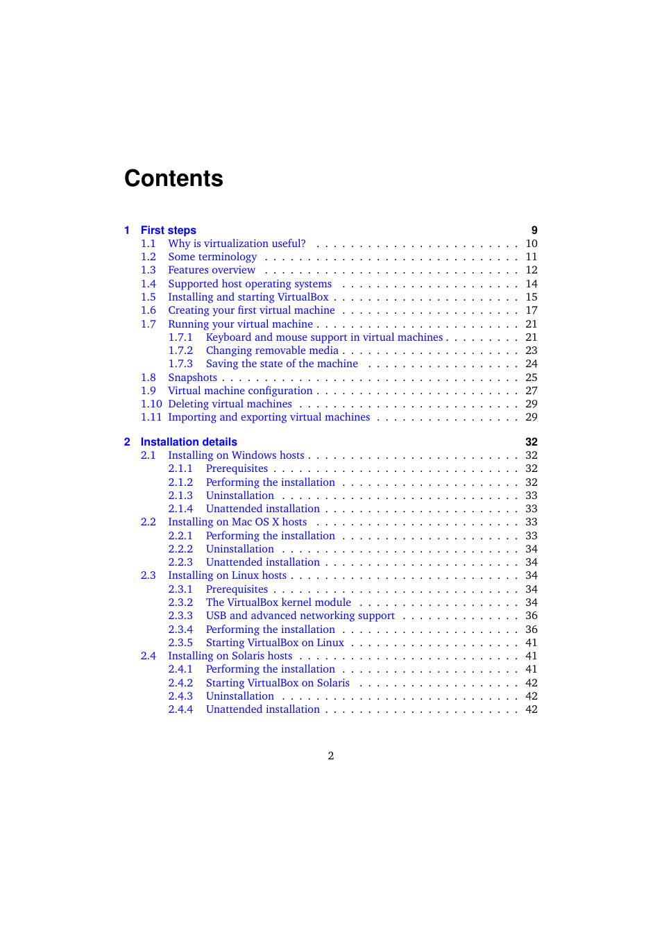 Sun Microsystems VIRTUALBOX VERSION 3.1.0_BETA2 User Manual | Page 2 / 283