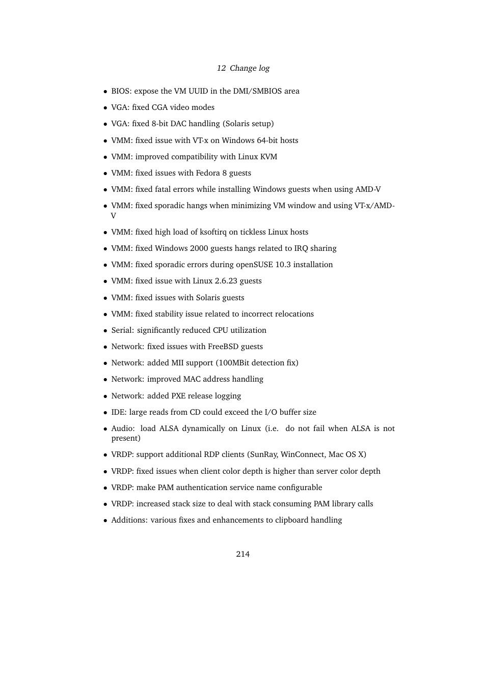 Sun Microsystems VIRTUALBOX VERSION 3.1.0_BETA2 User Manual | Page 214 / 283