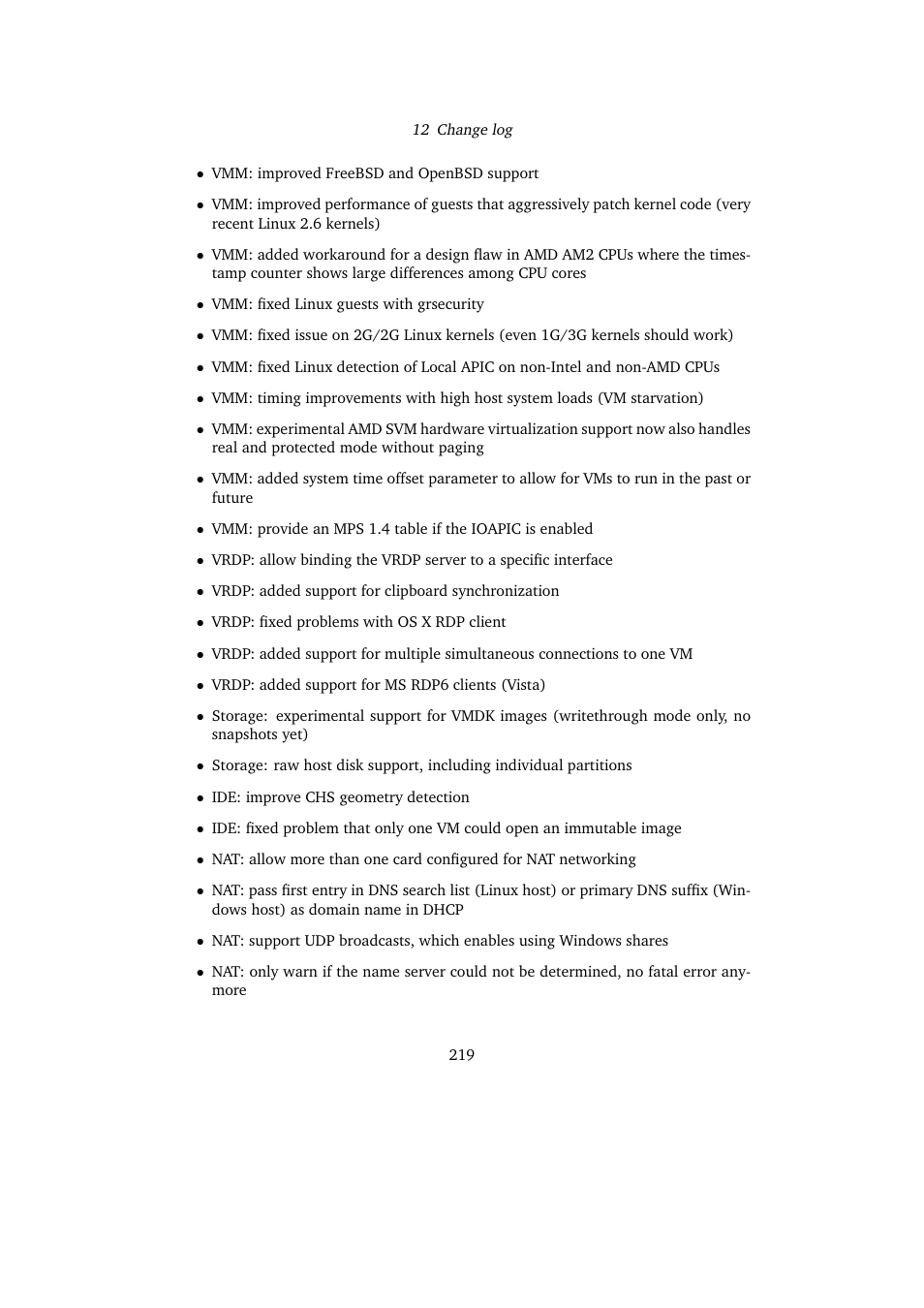 Sun Microsystems VIRTUALBOX VERSION 3.1.0_BETA2 User Manual | Page 219 / 283