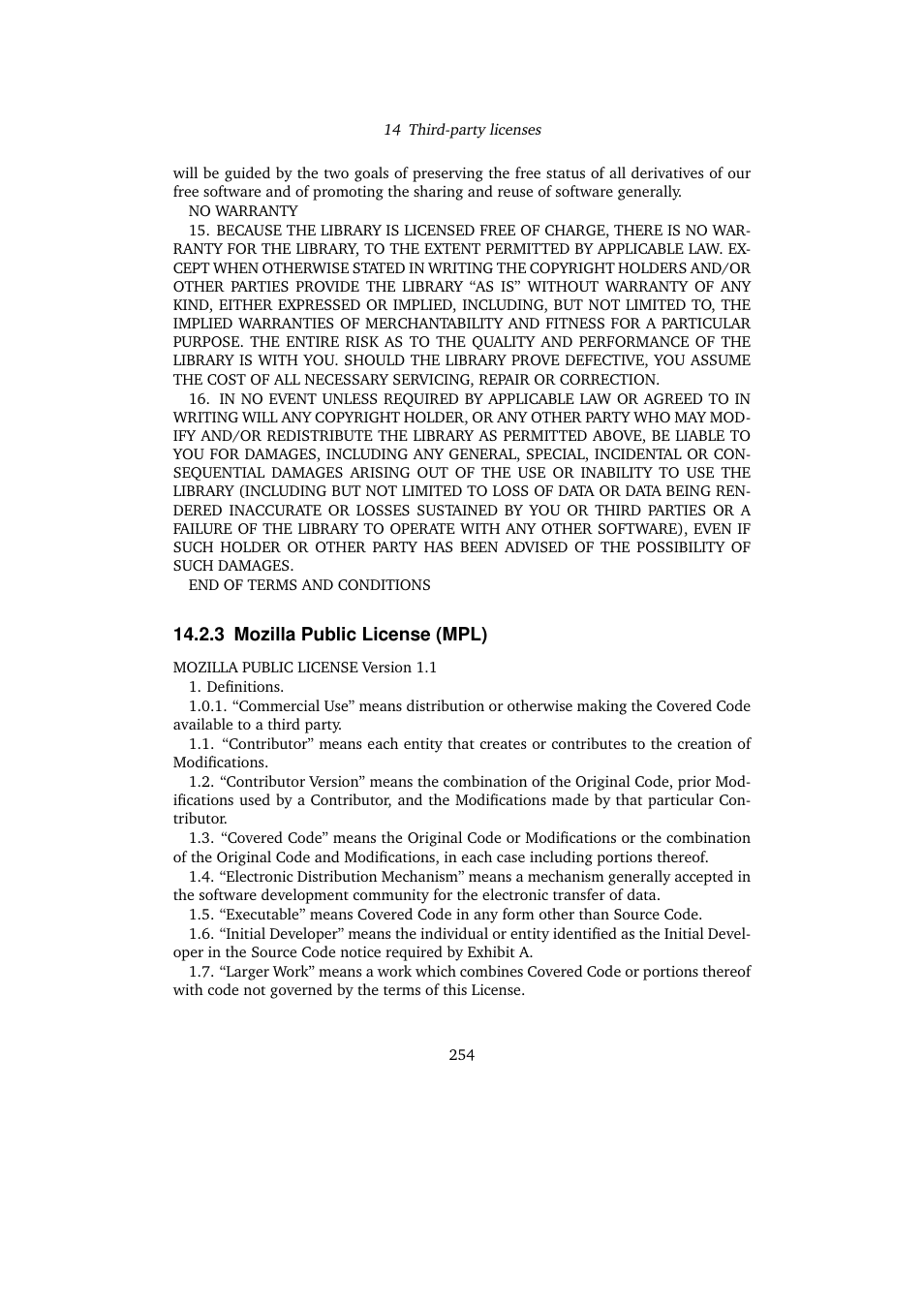 3 mozilla public license (mpl), Mozilla public license (mpl) | Sun Microsystems VIRTUALBOX VERSION 3.1.0_BETA2 User Manual | Page 254 / 283