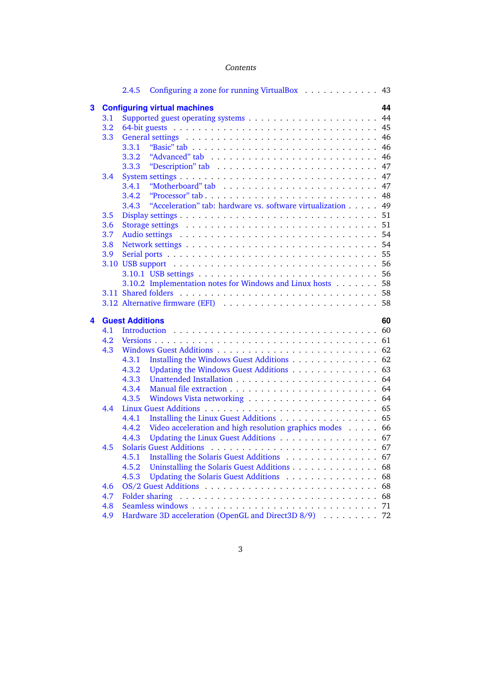 Sun Microsystems VIRTUALBOX VERSION 3.1.0_BETA2 User Manual | Page 3 / 283