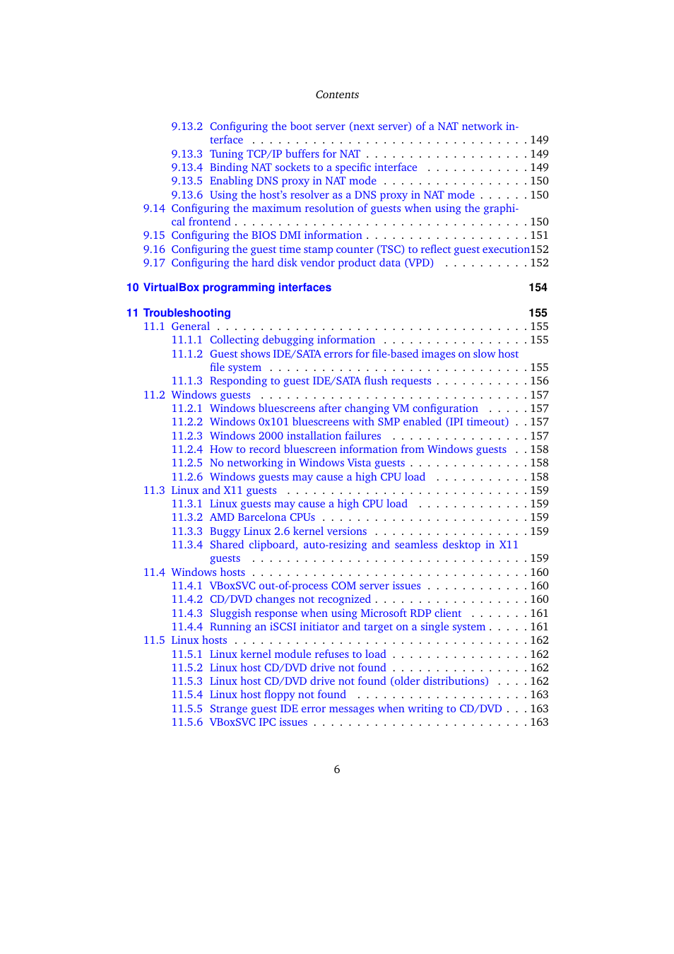 Sun Microsystems VIRTUALBOX VERSION 3.1.0_BETA2 User Manual | Page 6 / 283