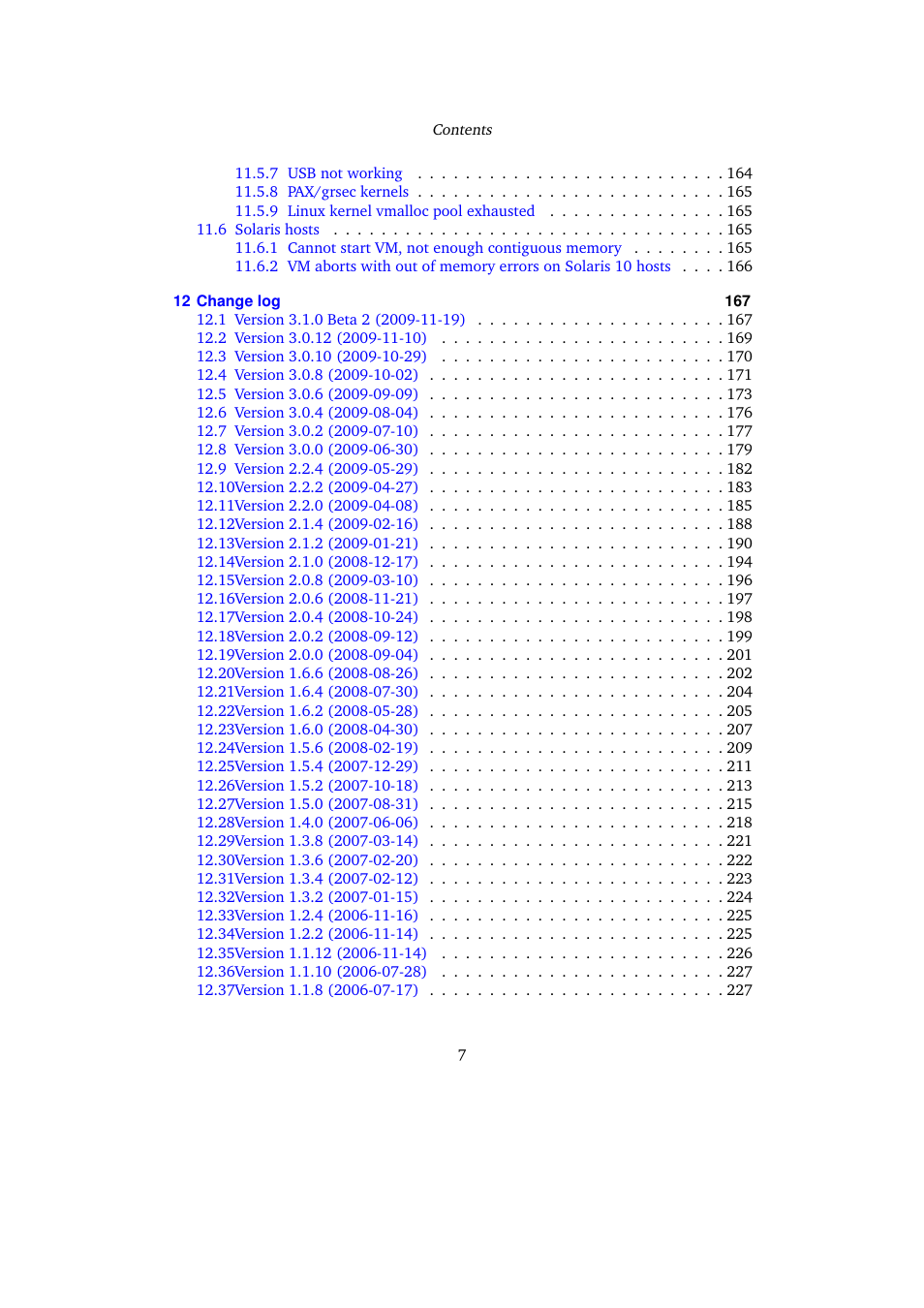 Sun Microsystems VIRTUALBOX VERSION 3.1.0_BETA2 User Manual | Page 7 / 283