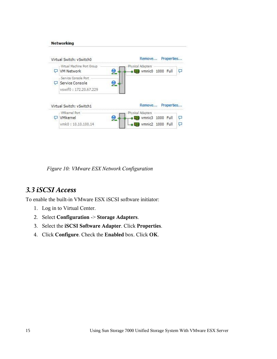 3 iscsi access | Sun Microsystems 7000 User Manual | Page 15 / 24