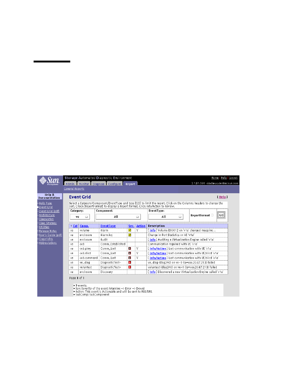 Virtualization engine event grid, To use the virtualization engine event grid, Figure93 virtualization engine event grid | Sun Microsystems 6900 User Manual | Page 152 / 204
