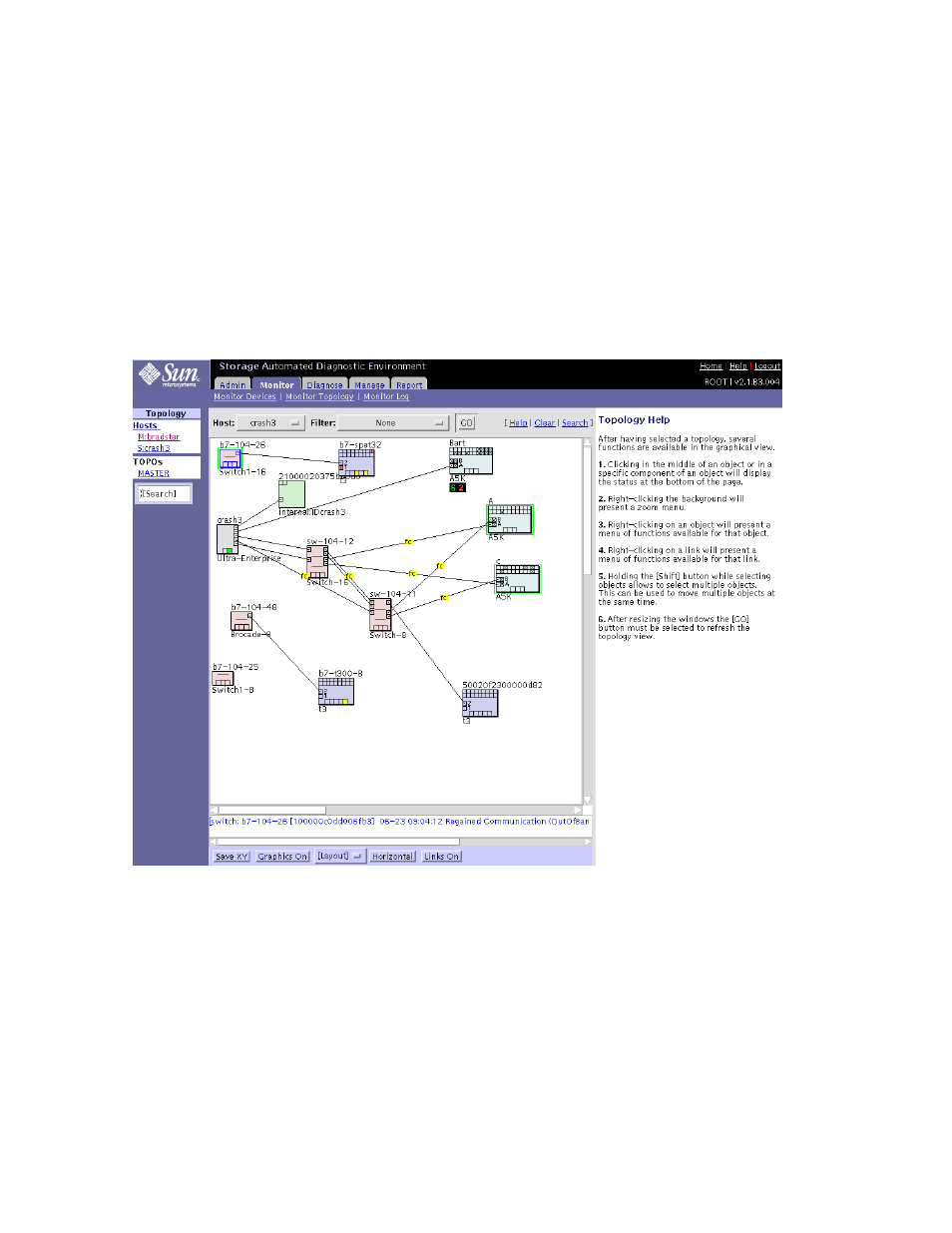 Example topology, Sun proprietary/confidential: internal use only | Sun Microsystems 6900 User Manual | Page 44 / 204