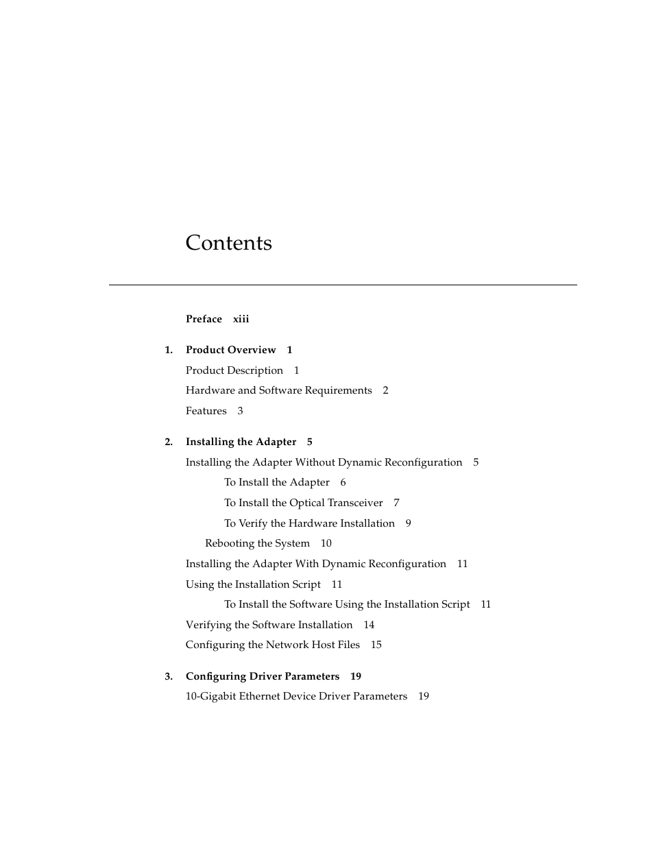 Sun Microsystems Ethernet PCI-X Adapter User Manual | Page 3 / 78