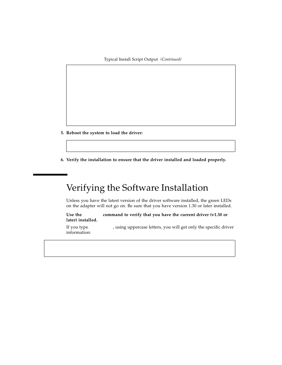 Verifying the software installation | Sun Microsystems Ethernet PCI-X Adapter User Manual | Page 30 / 78