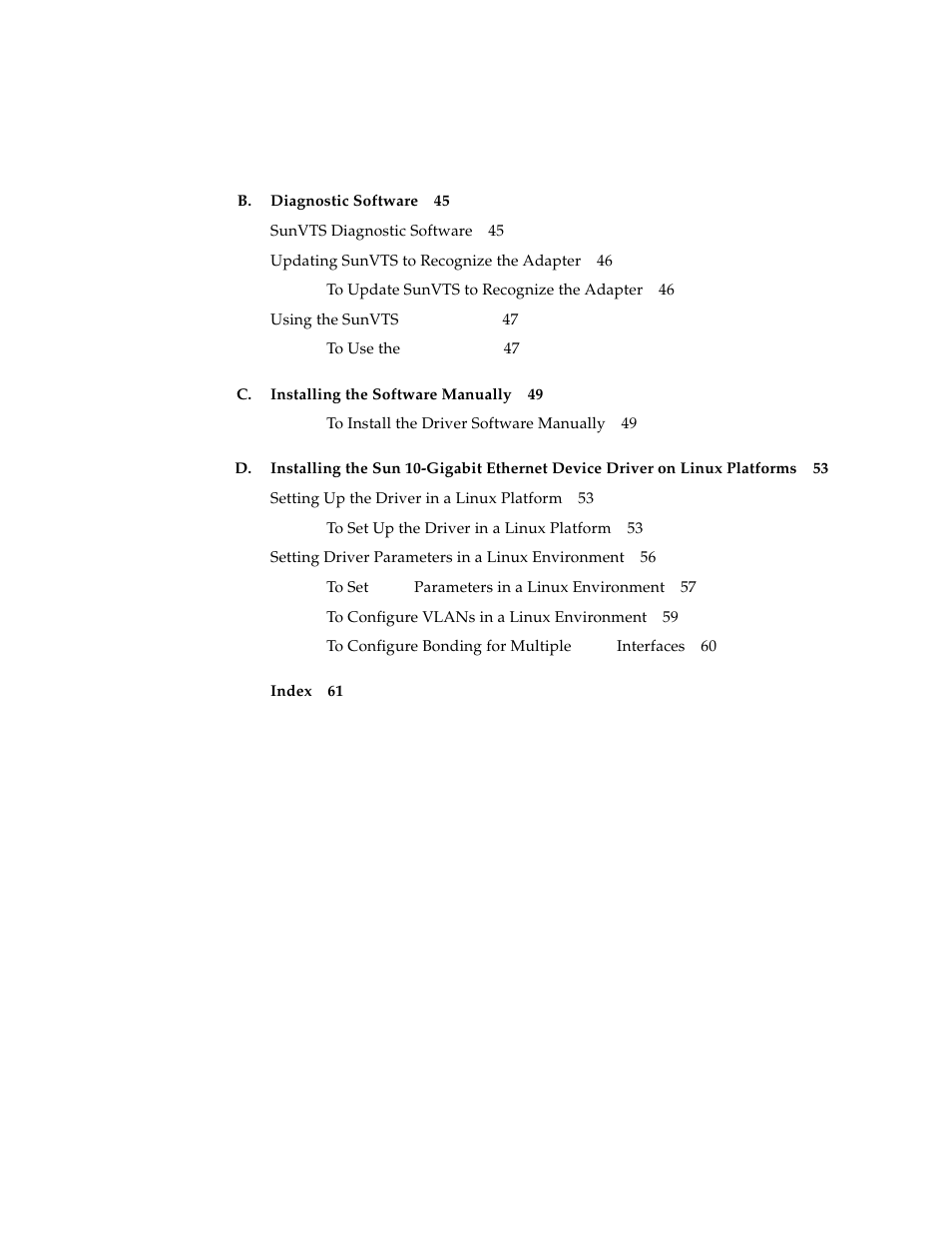 Sun Microsystems Ethernet PCI-X Adapter User Manual | Page 5 / 78