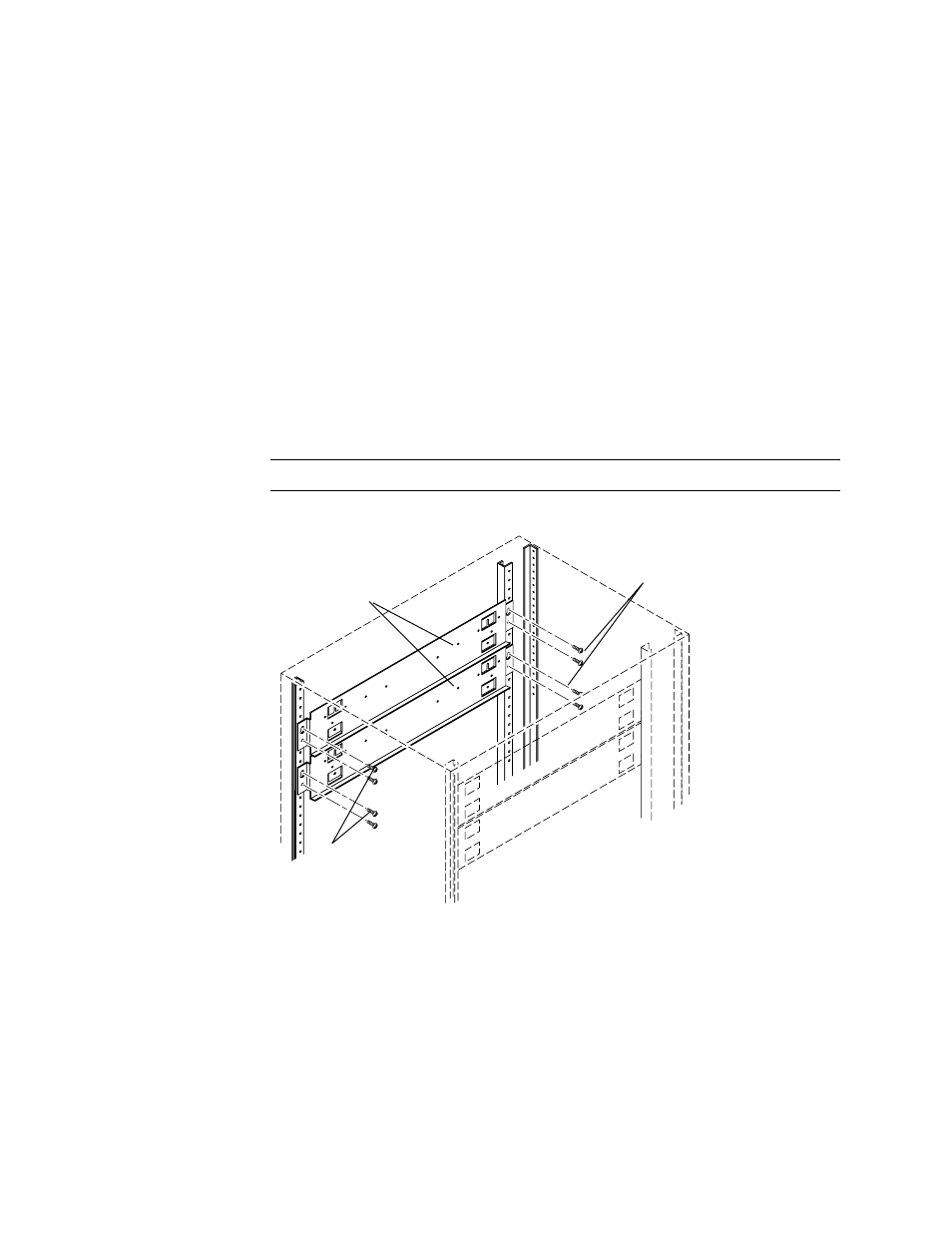 To attach mounting rails for two 16-port switches | Sun Microsystems FC Switch-8 and Switch-16 816-0830-12 User Manual | Page 75 / 236