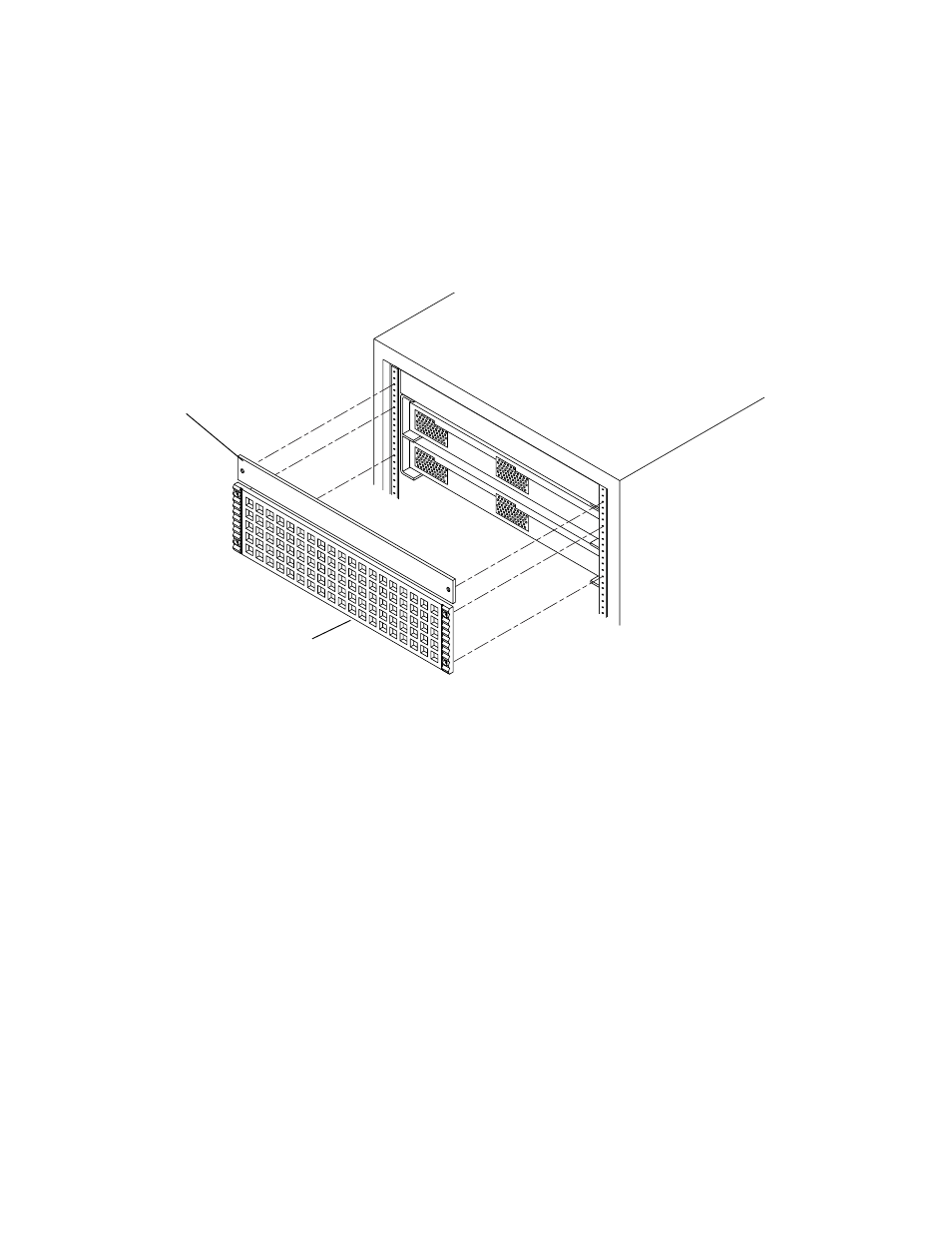 To install the vent panels on four 8-port switches | Sun Microsystems FC Switch-8 and Switch-16 816-0830-12 User Manual | Page 78 / 236