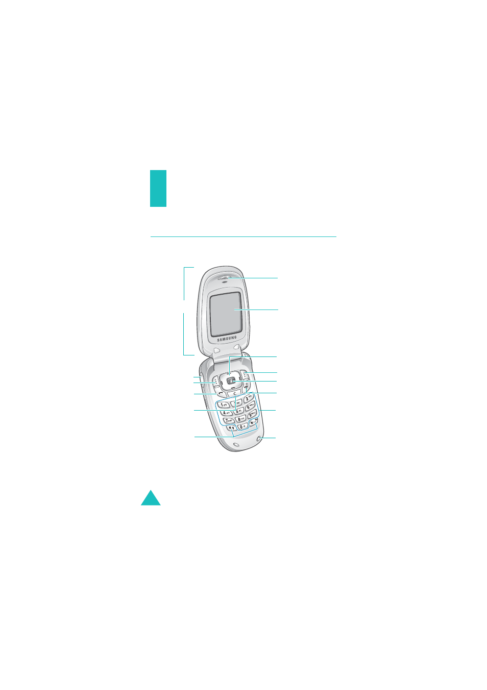 Your phone, Phone layout | Samsung SGH-X427 User Manual | Page 13 / 175