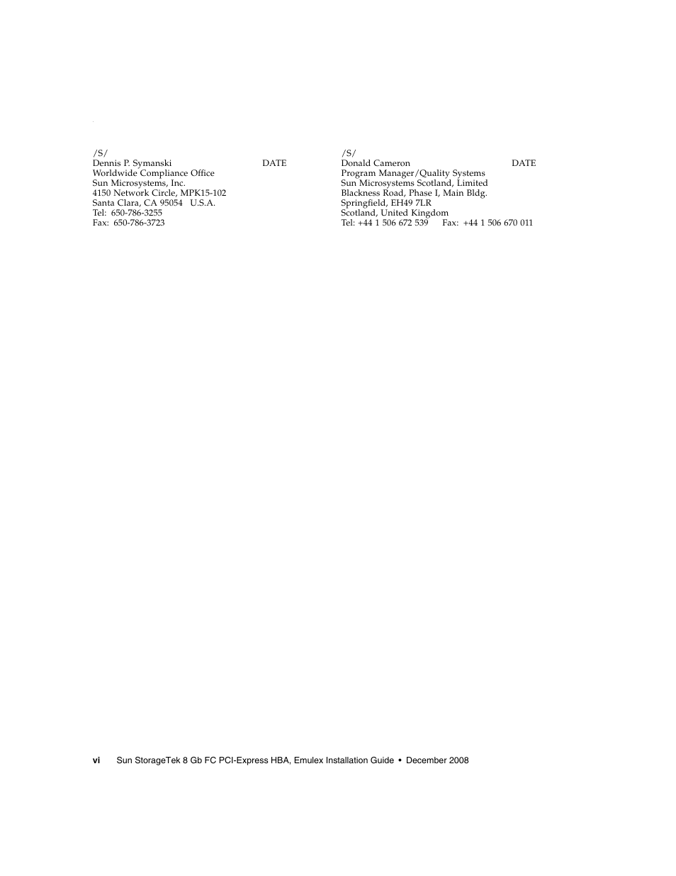 Sun Microsystems SG-XPCIE1FC-EM8-Z User Manual | Page 6 / 56