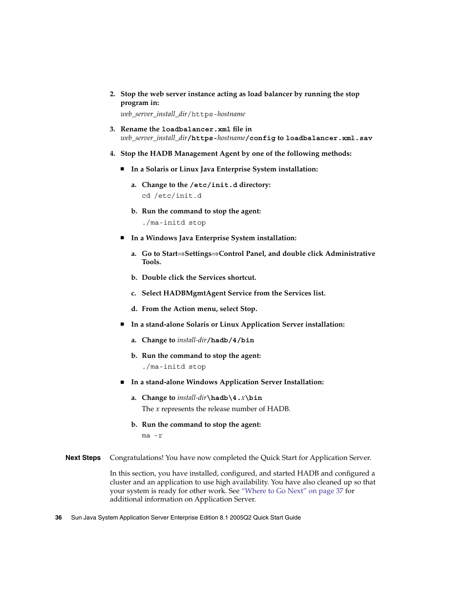 Sun Microsystems 2005Q2 User Manual | Page 36 / 38