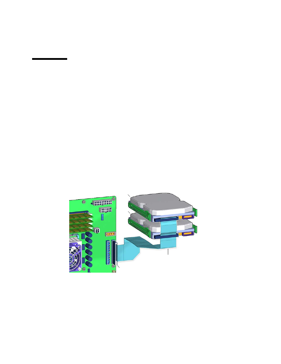 3 replacing the hard drive interface cable, 1 identifying the hard drive interface cable | Sun Microsystems 1500 User Manual | Page 7 / 15