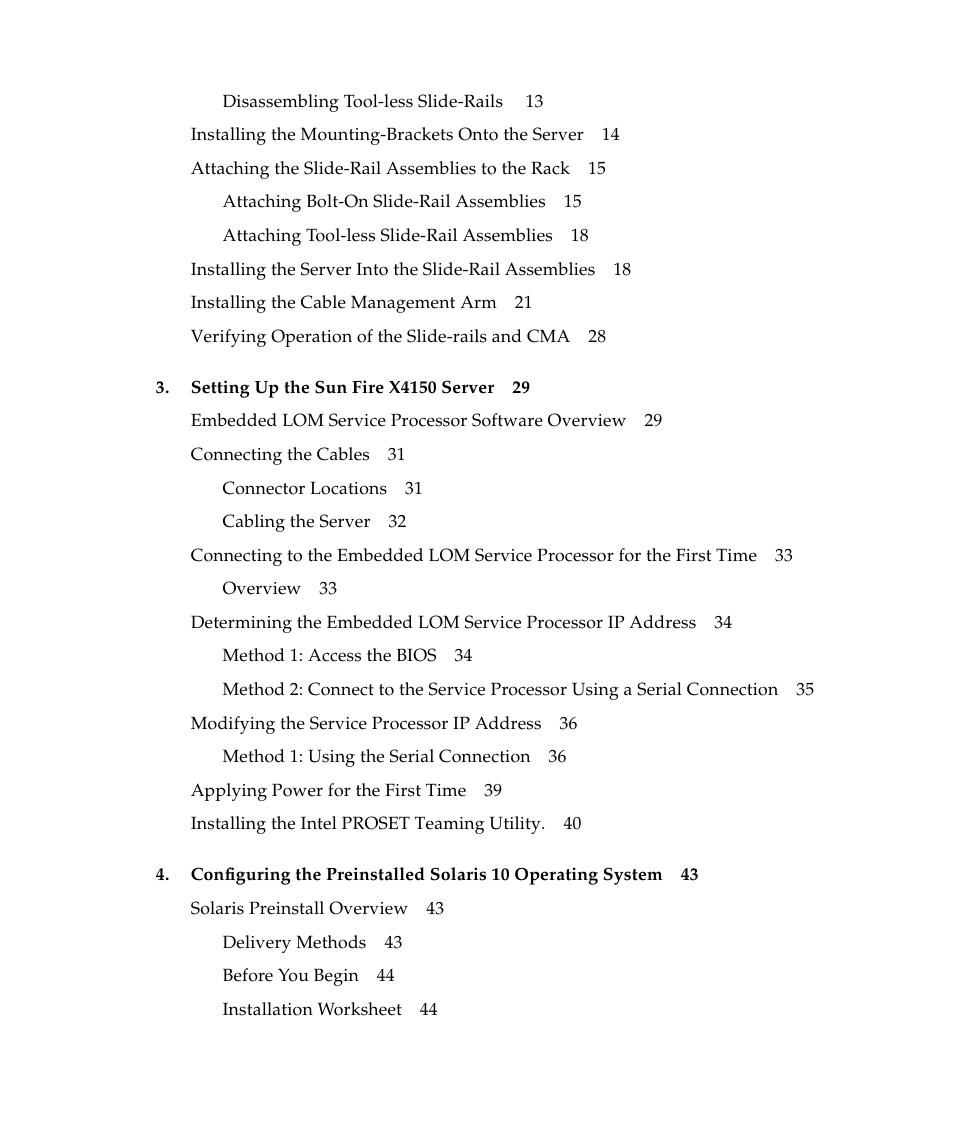 Sun Microsystems Sun Fire X4150 Server User Manual | Page 4 / 80