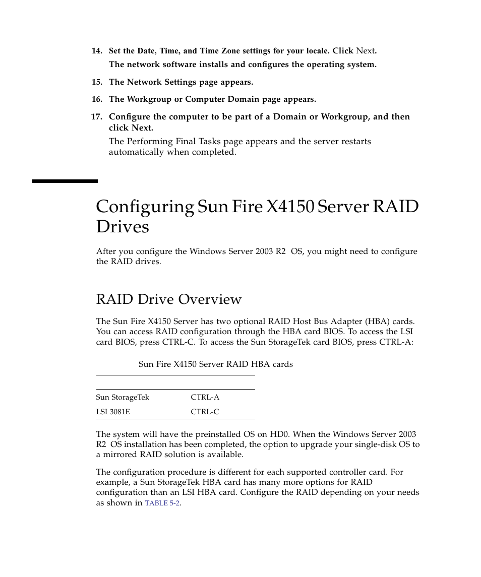 Configuring sun fire x4150 server raid drives, Raid drive overview | Sun Microsystems Sun Fire X4150 Server User Manual | Page 68 / 80