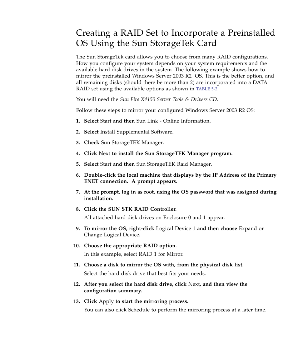 Storagetek card | Sun Microsystems Sun Fire X4150 Server User Manual | Page 71 / 80