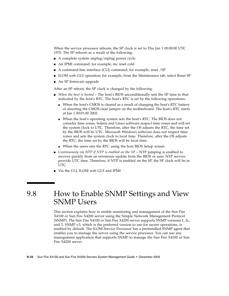 8 how to enable snmp settings and view snmp users, How to enable snmp settings and view snmp users | Sun Microsystems Sun Fire X4200 User Manual | Page 124 / 196