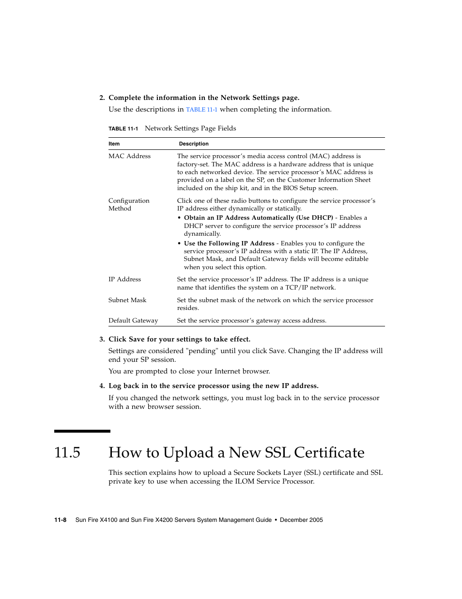 5 how to upload a new ssl certificate, How to upload a new ssl certificate | Sun Microsystems Sun Fire X4200 User Manual | Page 152 / 196