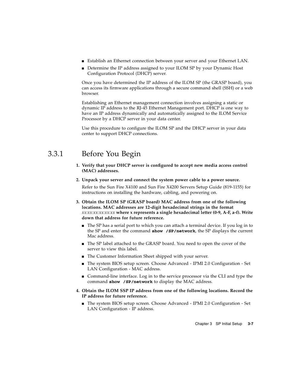 1 before you begin, Before you begin | Sun Microsystems Sun Fire X4200 User Manual | Page 47 / 196