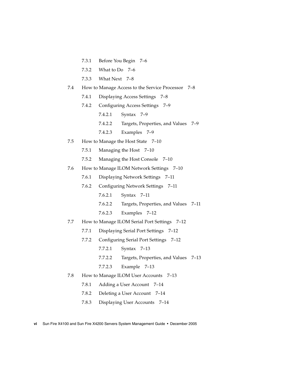 Sun Microsystems Sun Fire X4200 User Manual | Page 6 / 196