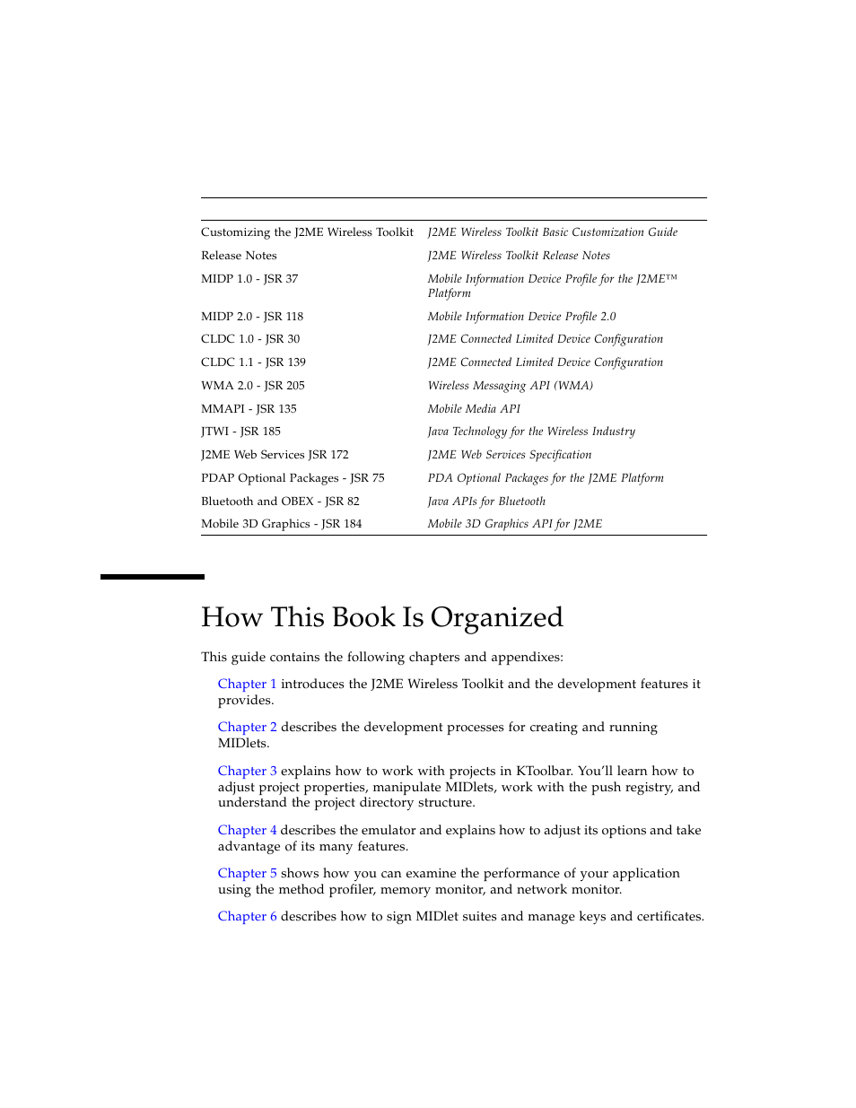 How this book is organized | Sun Microsystems J2ME User Manual | Page 10 / 134