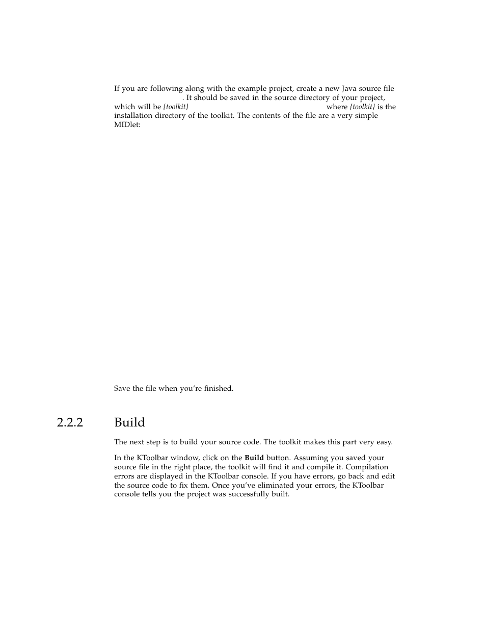 2 build, Build | Sun Microsystems J2ME User Manual | Page 20 / 134