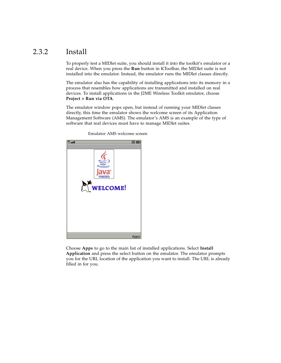 2 install, Install | Sun Microsystems J2ME User Manual | Page 24 / 134