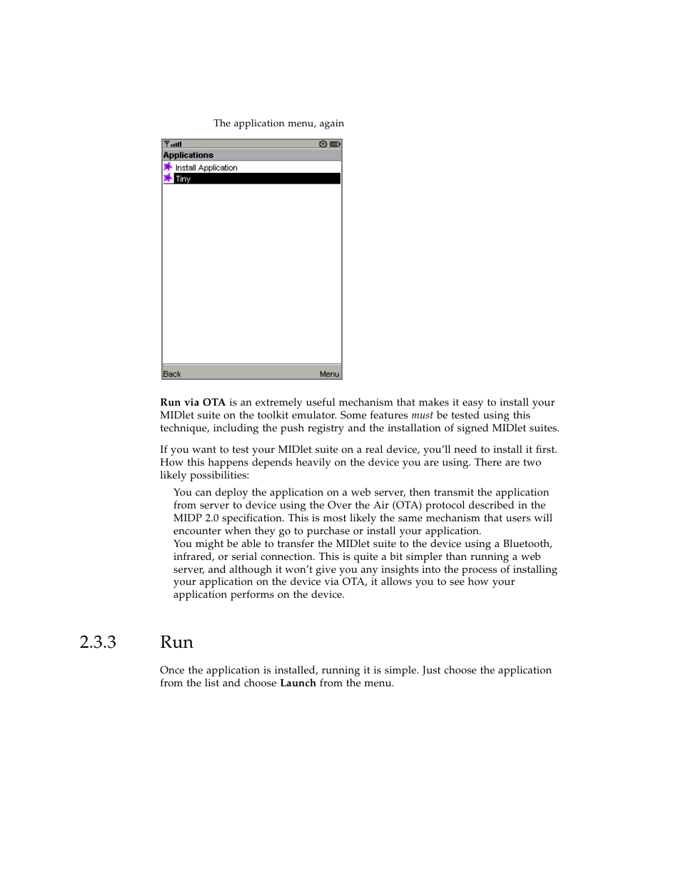 3 run | Sun Microsystems J2ME User Manual | Page 26 / 134