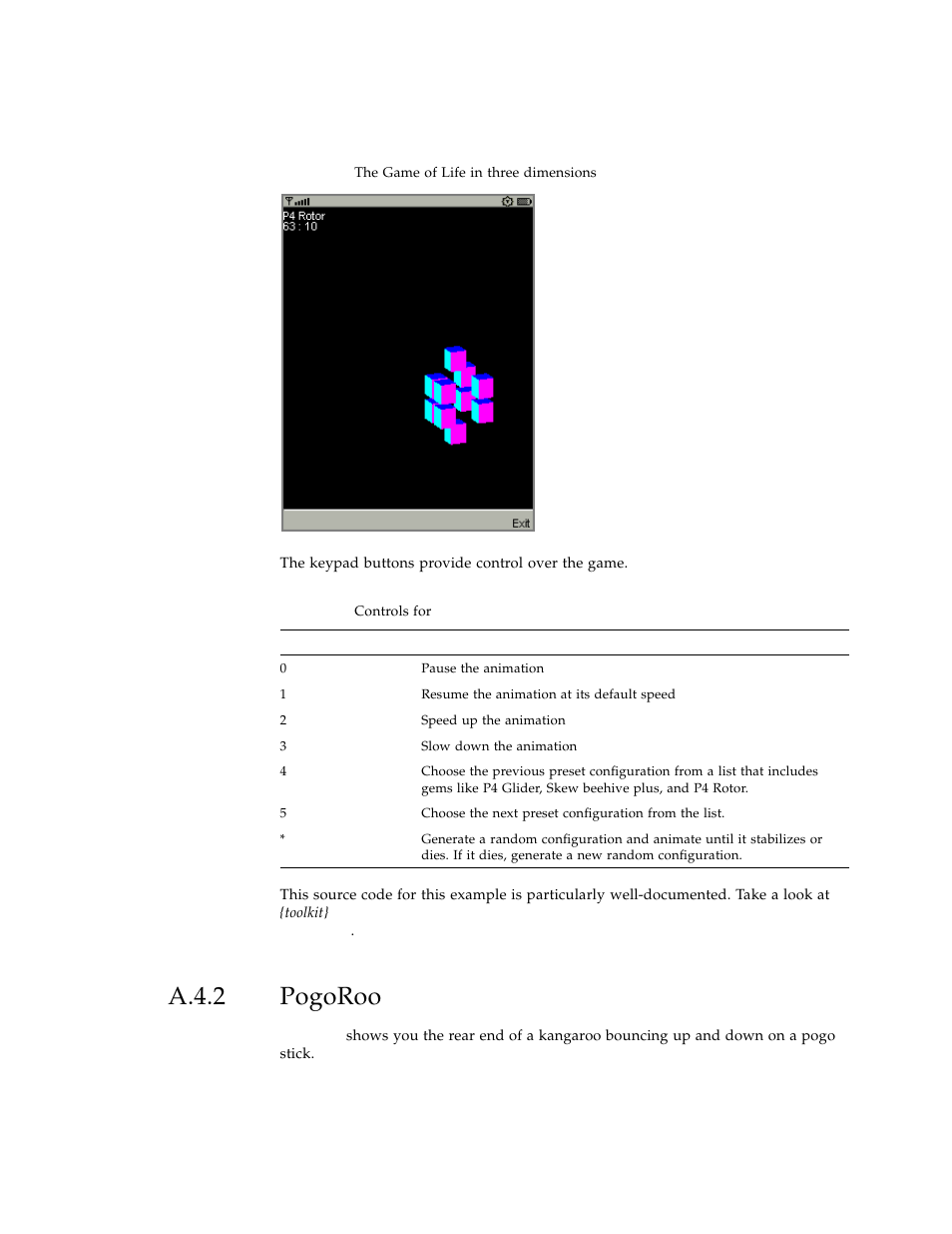 A.4.2 pogoroo, A.4.2, Pogoroo | Sun Microsystems J2ME User Manual | Page 97 / 134