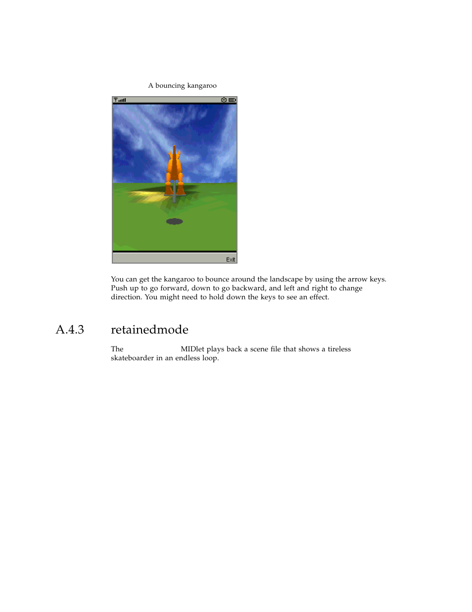 A.4.3 retainedmode, A.4.3, Retainedmode | Sun Microsystems J2ME User Manual | Page 98 / 134