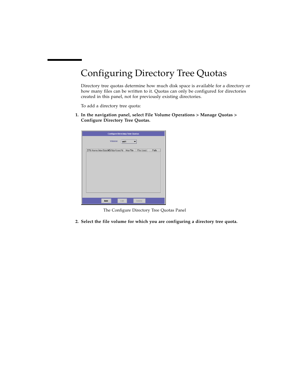 Configuring directory tree quotas, Figure 4-3 | Sun Microsystems Sun StorEdge 5210 NAS User Manual | Page 33 / 100