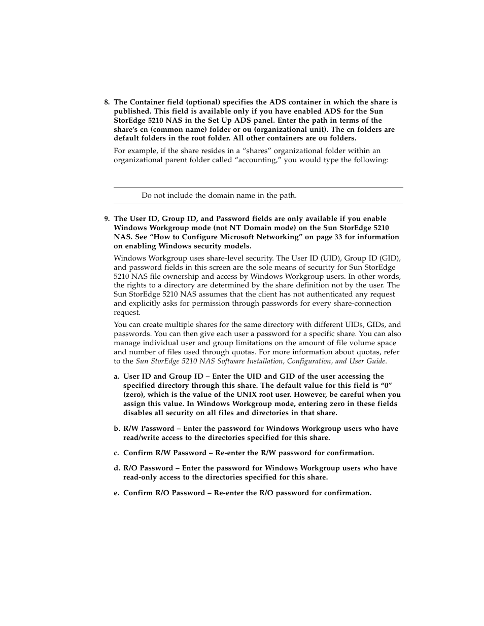 Sun Microsystems Sun StorEdge 5210 NAS User Manual | Page 52 / 100