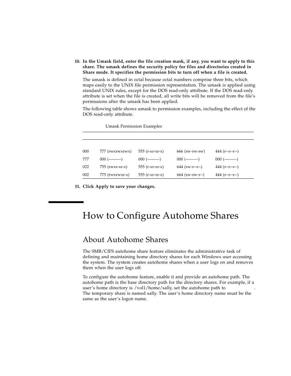 How to configure autohome shares, About autohome shares | Sun Microsystems Sun StorEdge 5210 NAS User Manual | Page 53 / 100