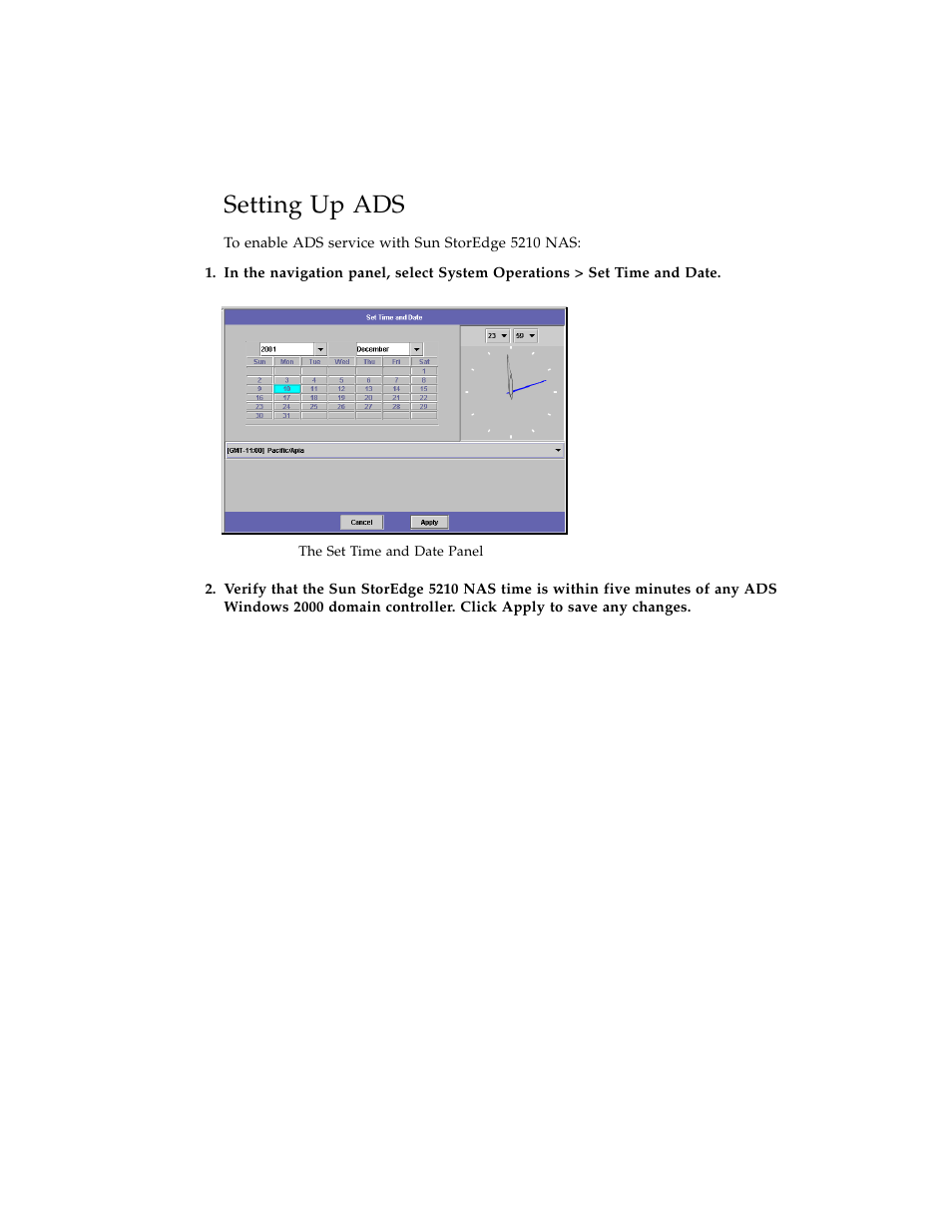 Setting up ads, Figure 5-6 | Sun Microsystems Sun StorEdge 5210 NAS User Manual | Page 56 / 100