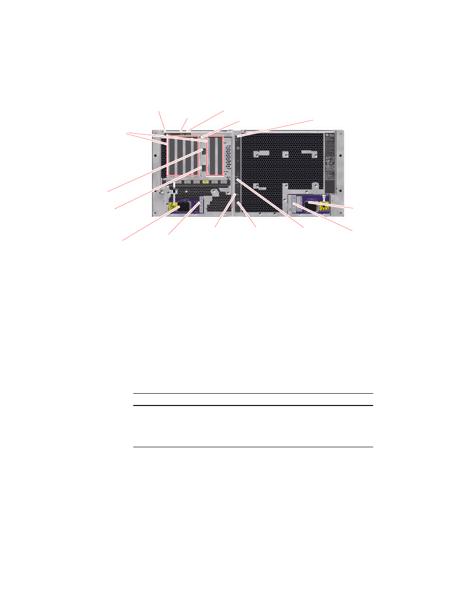 Figure 2-3, Table 2-5 | Sun Microsystems Sun Fire V490 User Manual | Page 45 / 274