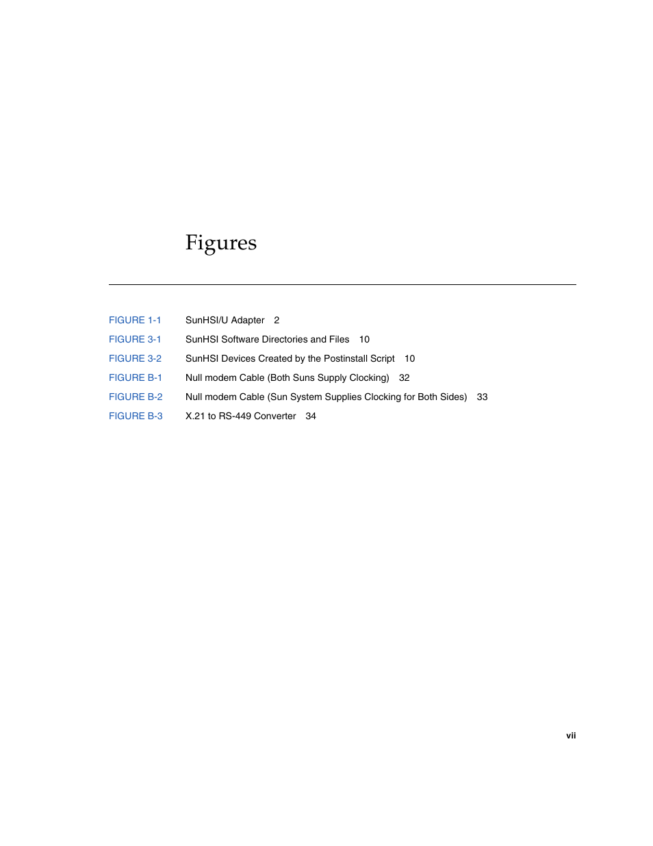 Figures | Sun Microsystems Sun PCI High Speed Quad Port Serial Interface Adapter 819-1207-11 User Manual | Page 7 / 64