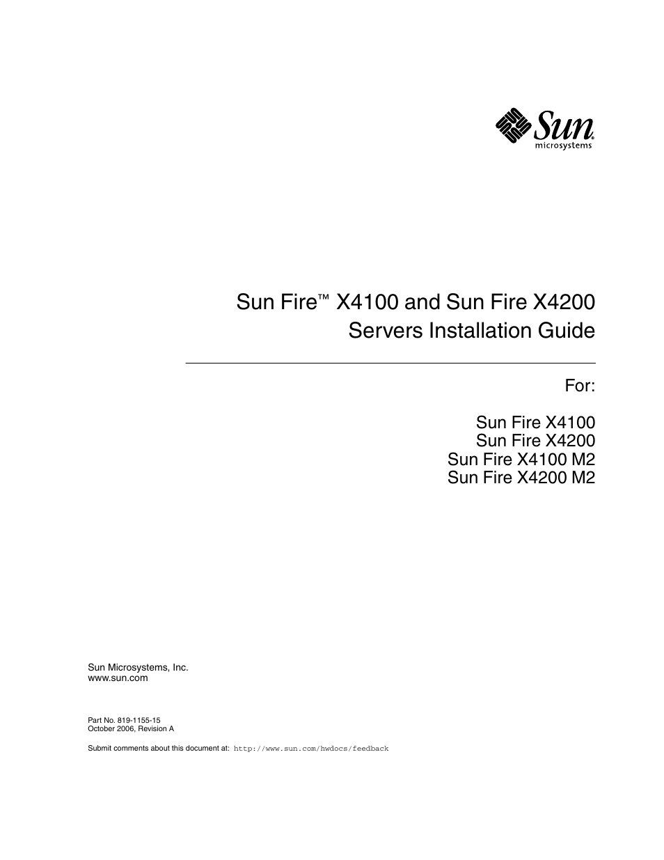 Sun Microsystems Sun Fire X4200 M2 User Manual | 50 pages