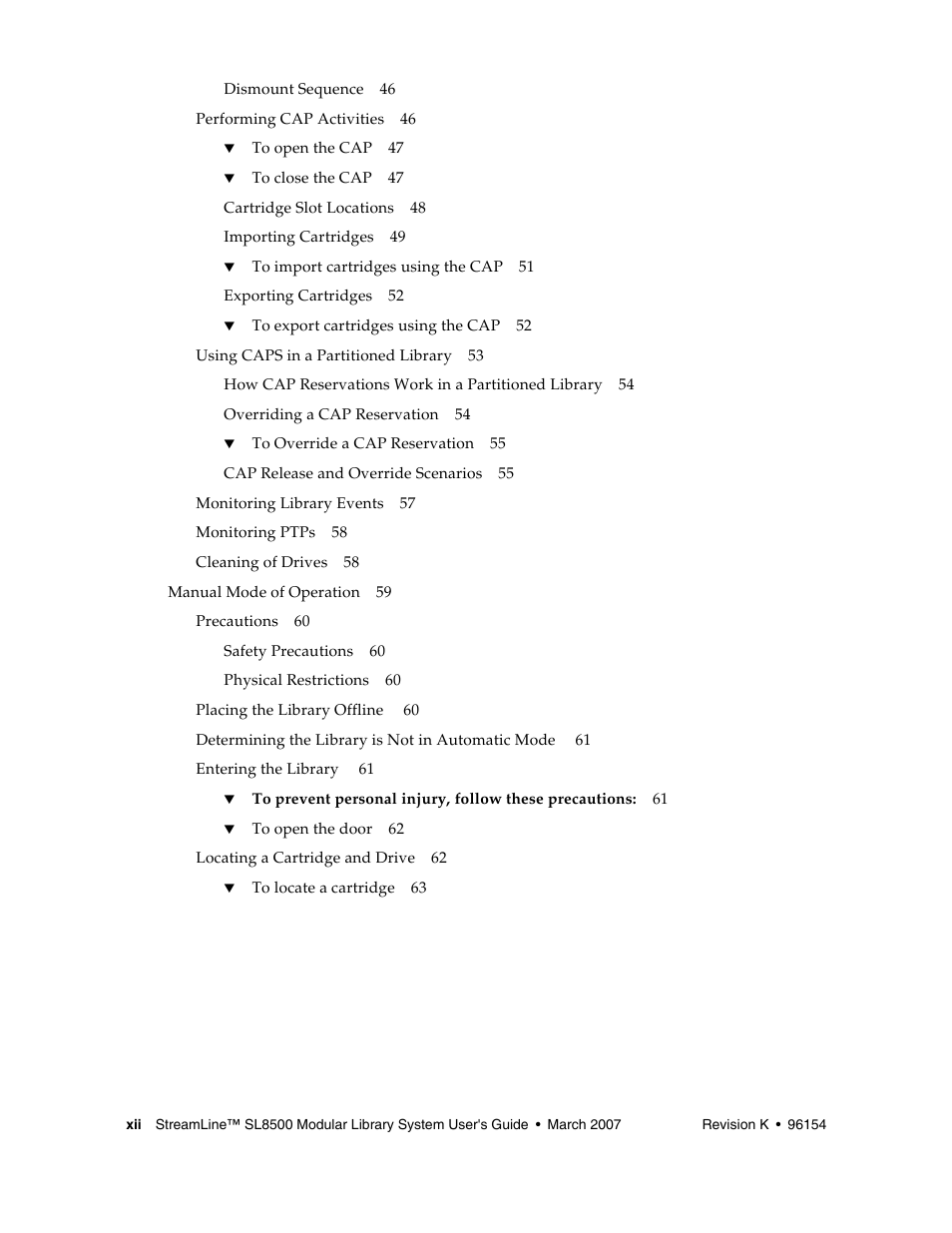 Sun Microsystems StreamLine SL8500 User Manual | Page 14 / 200