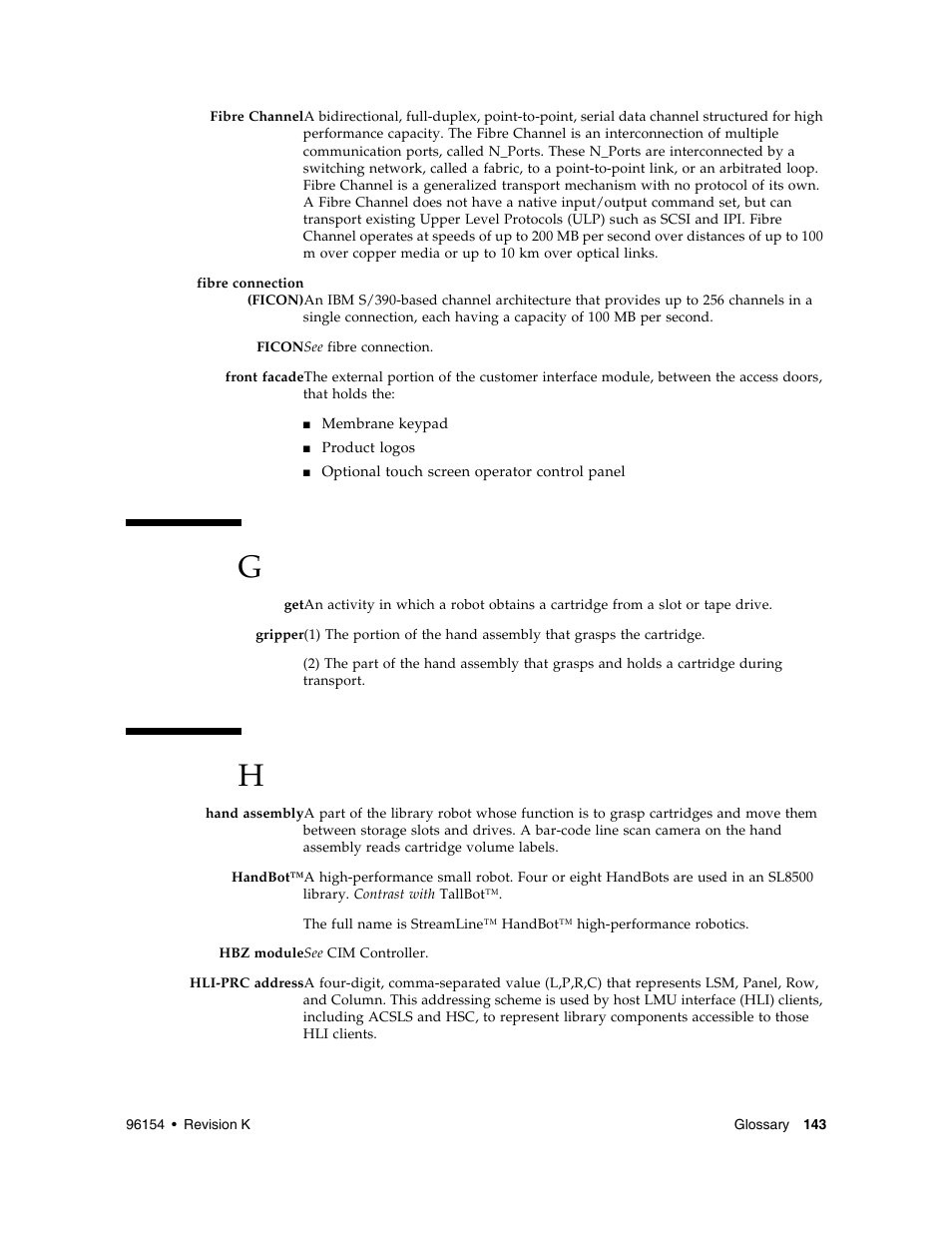 Sun Microsystems StreamLine SL8500 User Manual | Page 183 / 200