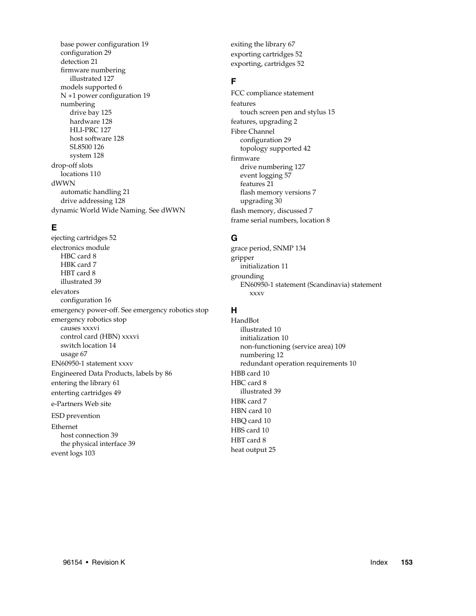 Xxxiii, Xxvii | Sun Microsystems StreamLine SL8500 User Manual | Page 193 / 200